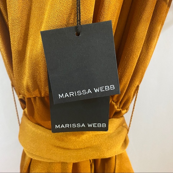 SOLD Marissa Webb Maateo Dress In Deep Gold - Picture 9 of 9